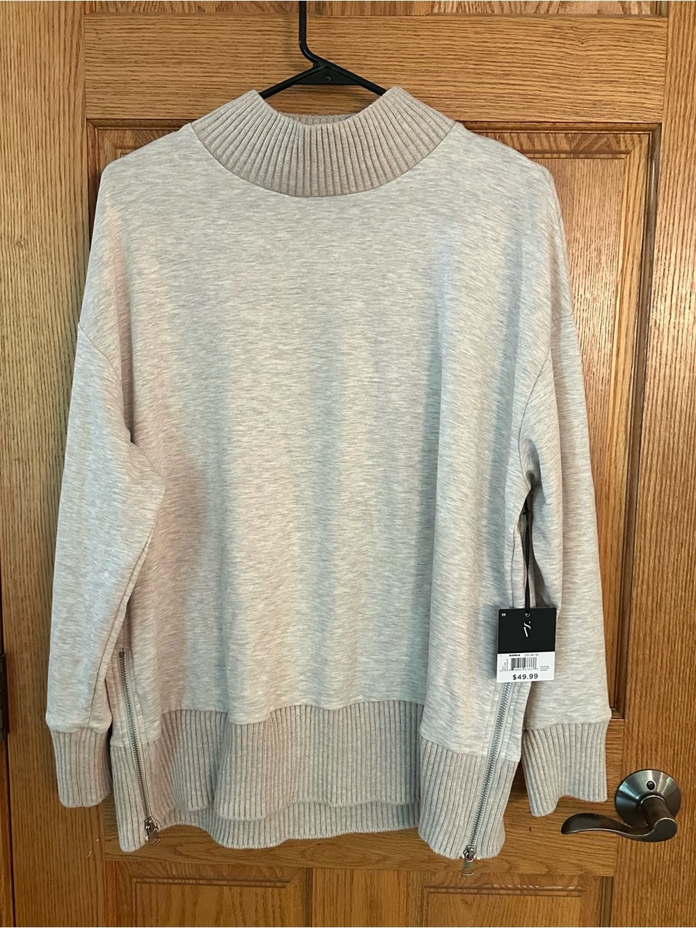 Simply Vera Vera Wang Side‑Zip Sweater NWT Size M